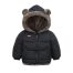 Kids wearing Tricycle Quilted Furr Jacket with hood