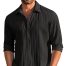 Stylish Men Linen Shirt Long Sleeves for Casual and Beach Wear