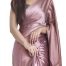 Rose Gold Saree Silk Texture Close‑up